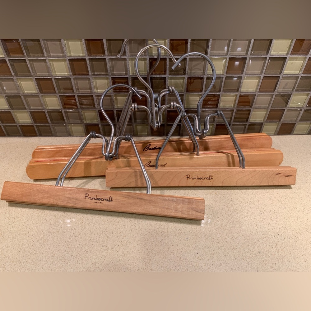 BRIOCRAFT Vintage Wooden and Metal Hangers
